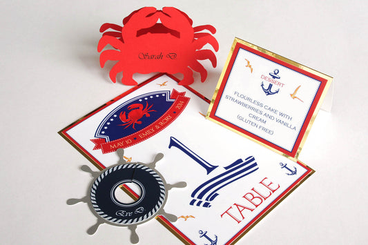 Coastal Crab Nautical Theme