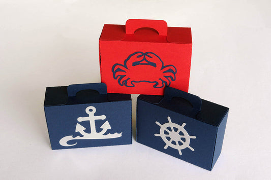 NEW!  Mini Luggage / Suitcase Favour Boxes