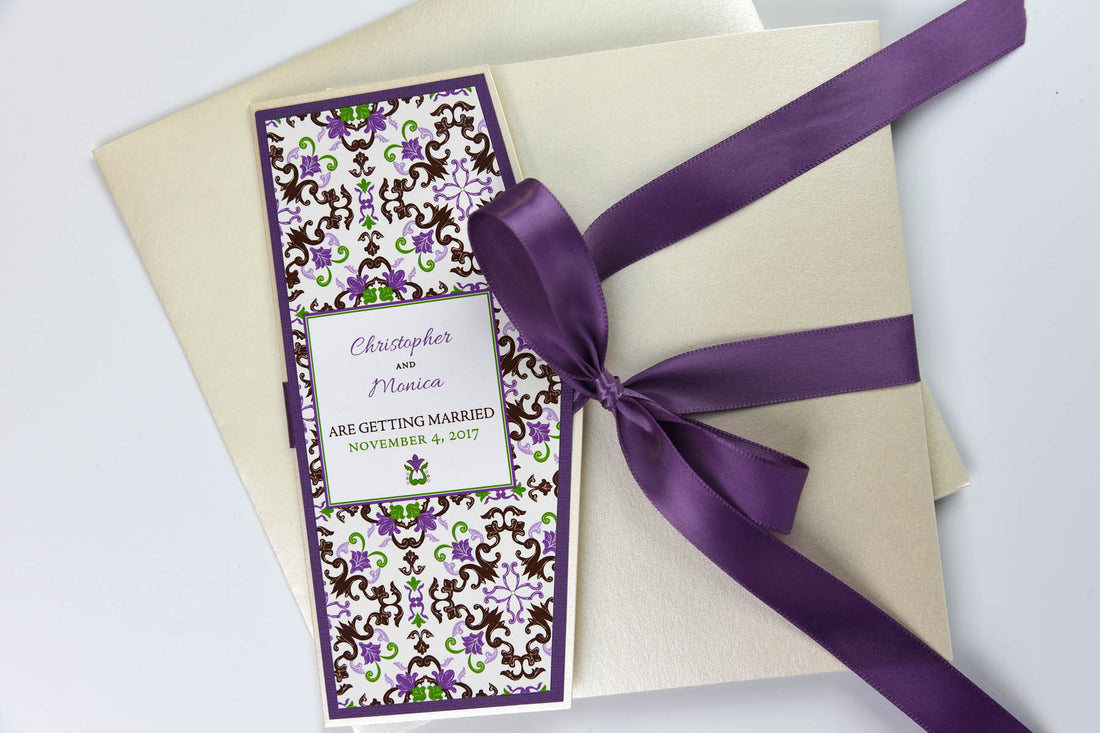 Customized Mexican Tile Invitation and RSVP Suite