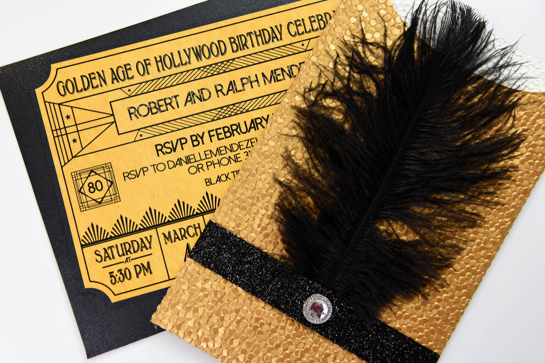 1930's Ticket and Pocket Glamour Invitation