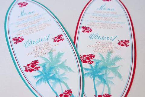 Surfboard Menus!