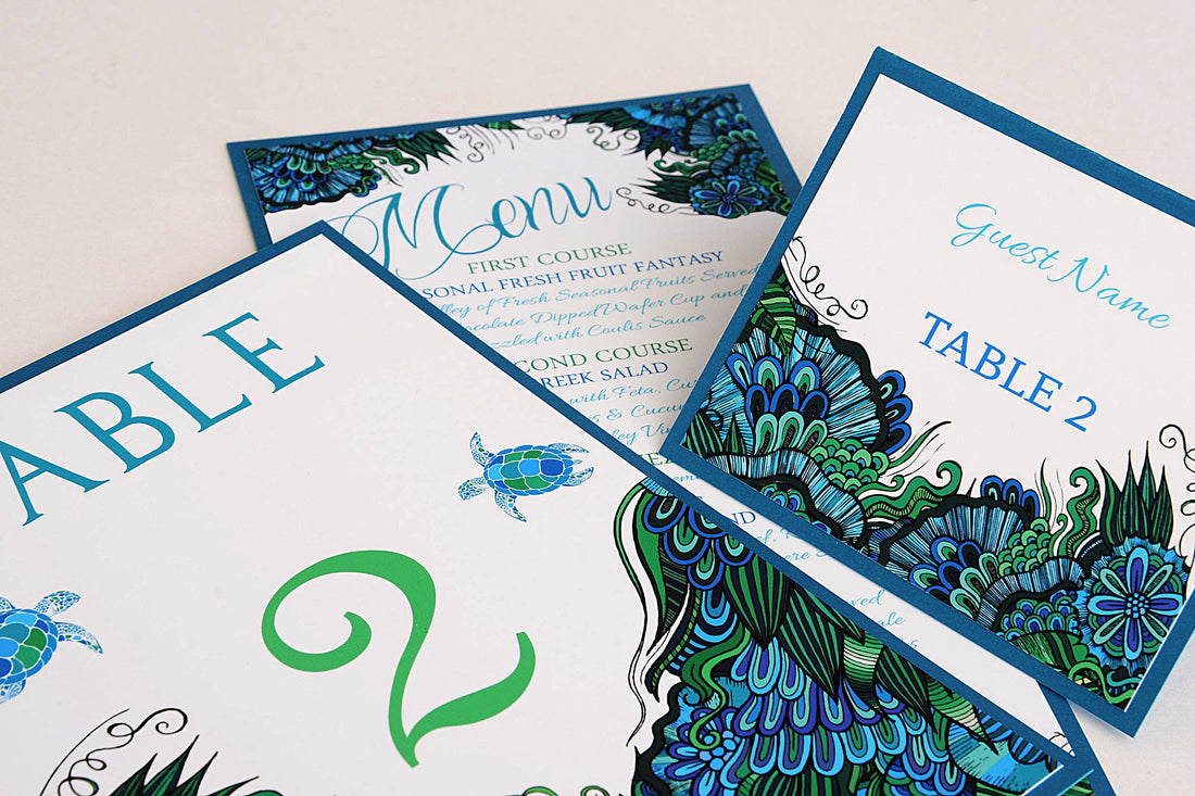 Colourful Turtle Wedding Accessories