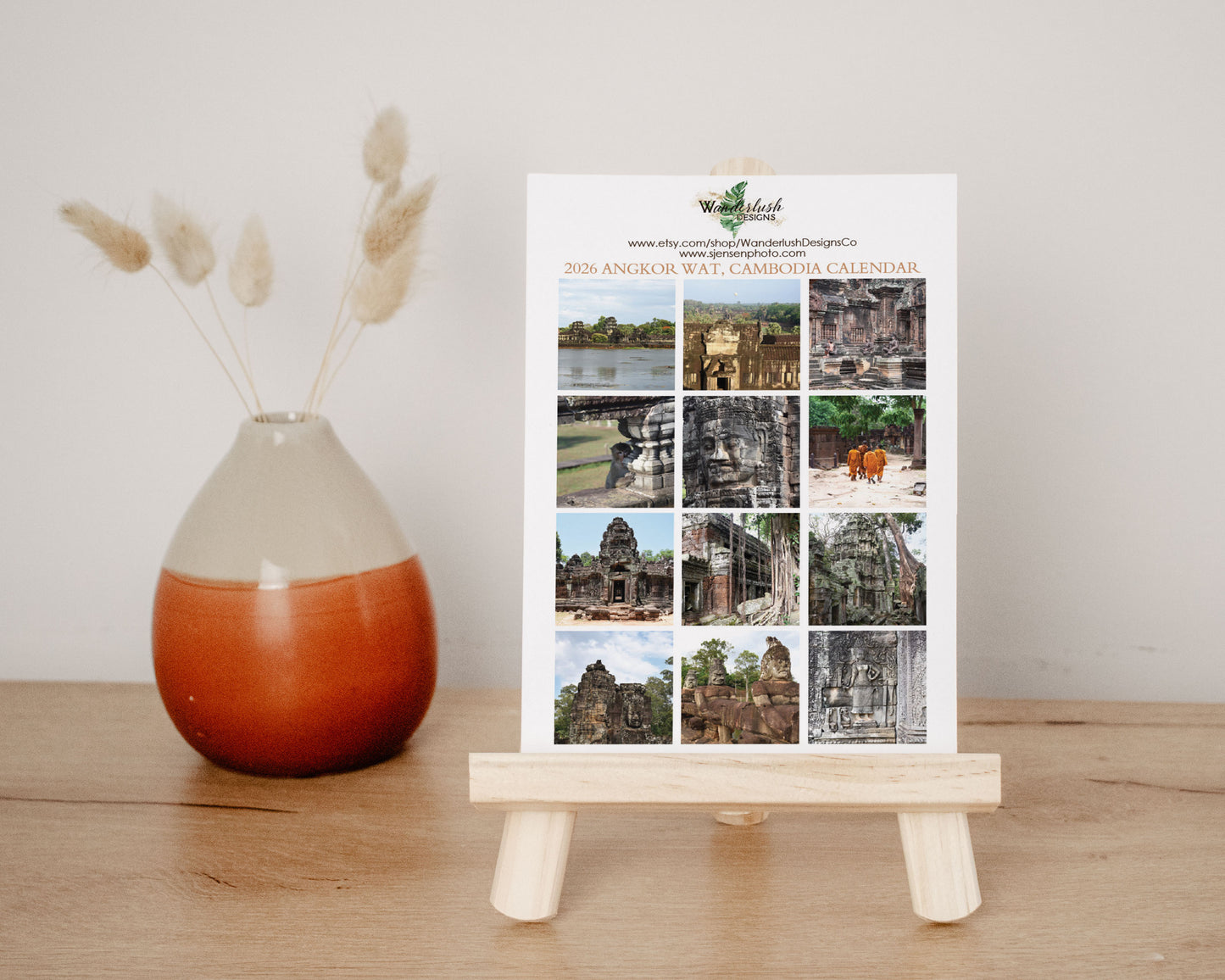 2026 Photo Calendar - Angkor Wat, Cambodia