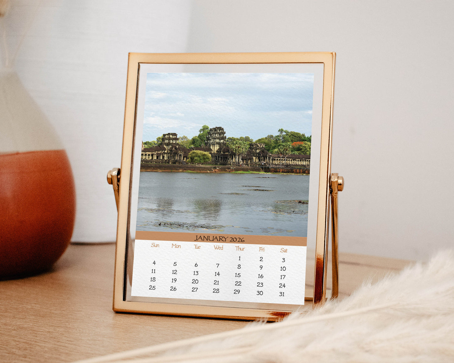 2026 Photo Calendar - Angkor Wat, Cambodia