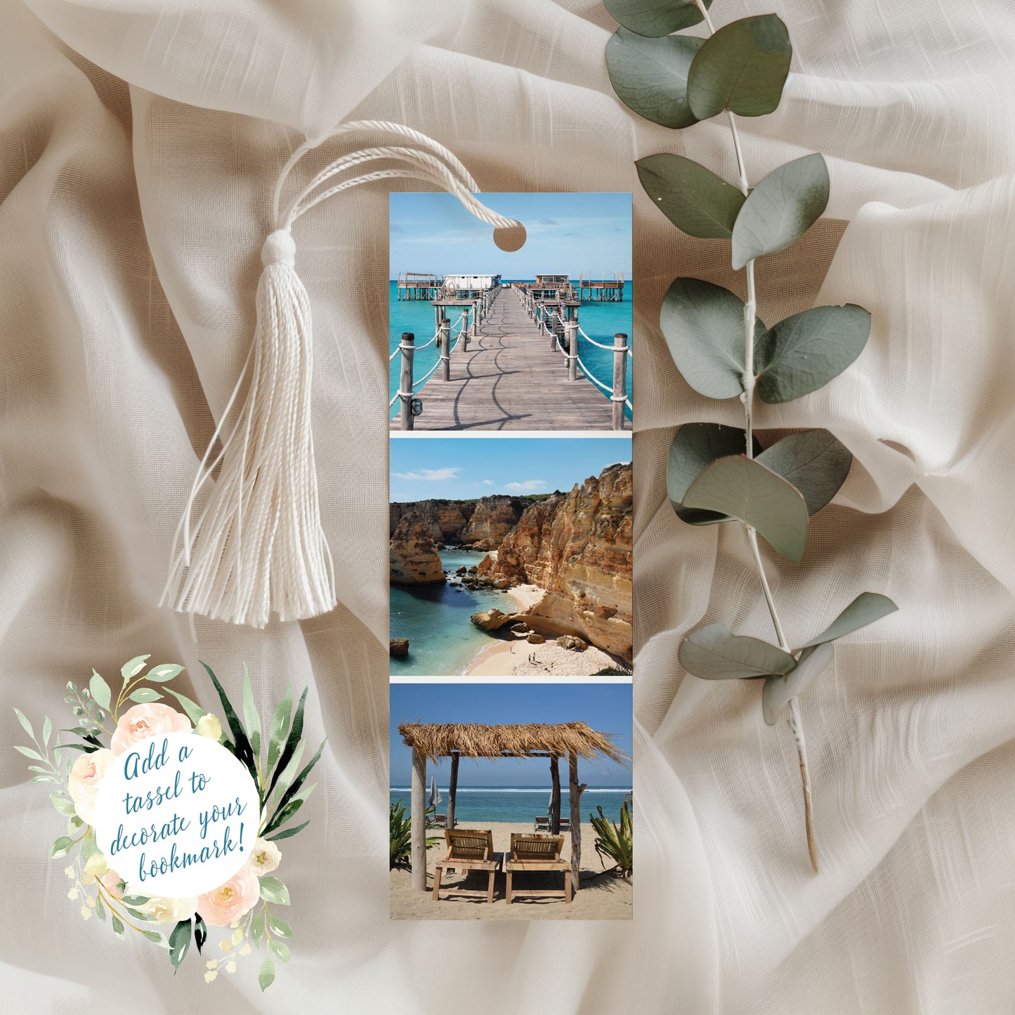 Travel Photo Bookmarks 2x6" - Beaches