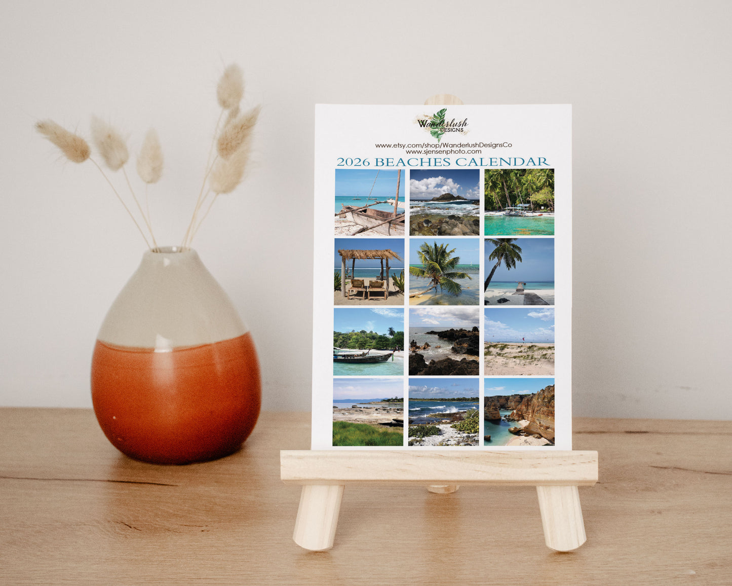 2026 Photo Calendar - Beaches