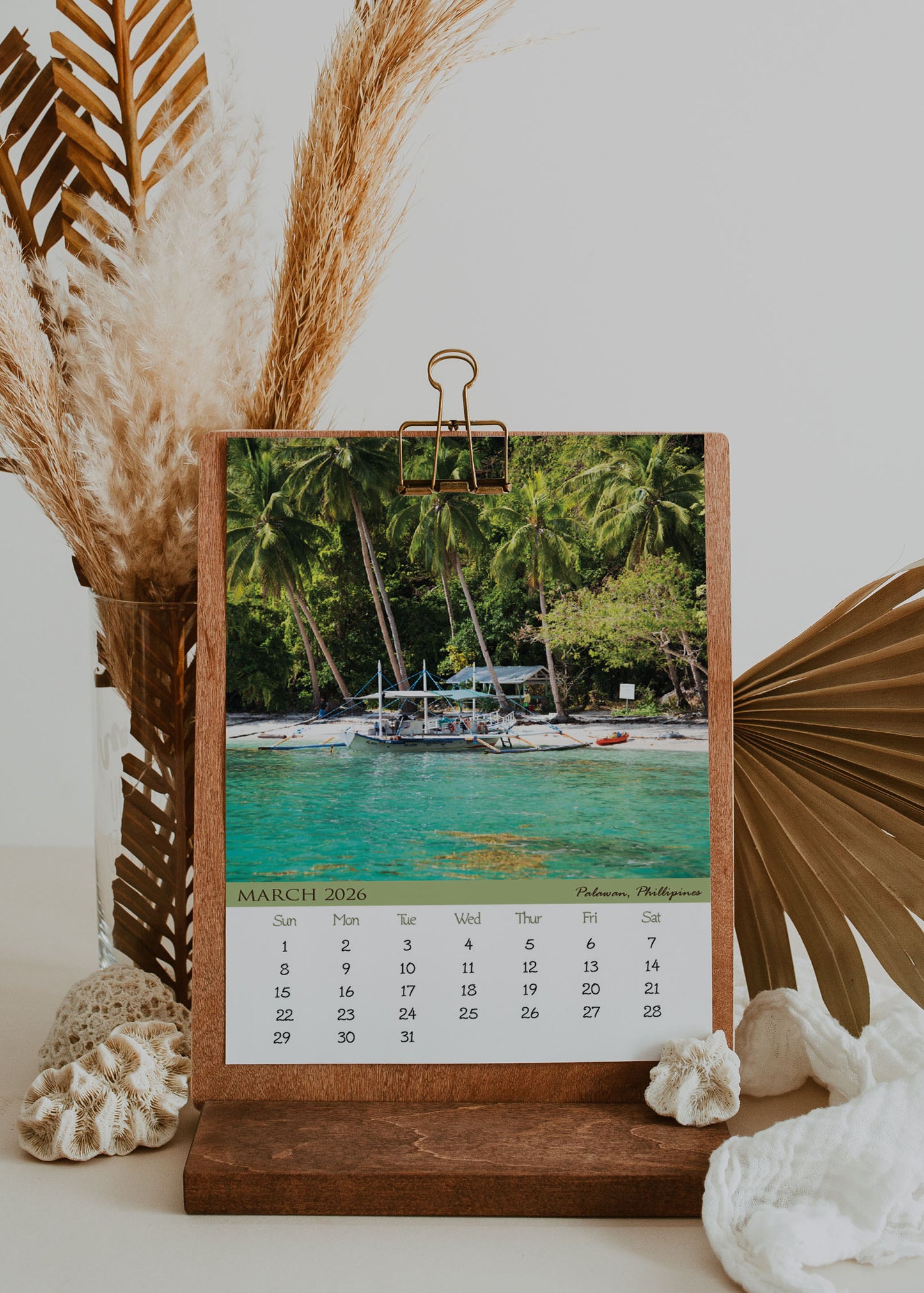 2026 Photo Calendar - Beaches