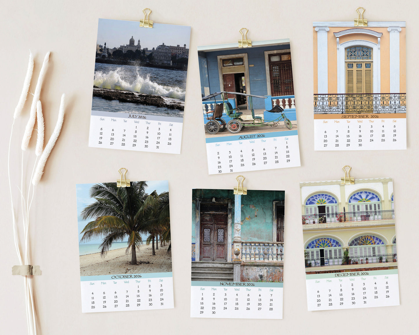 2026 Photo Calendar - Cuba