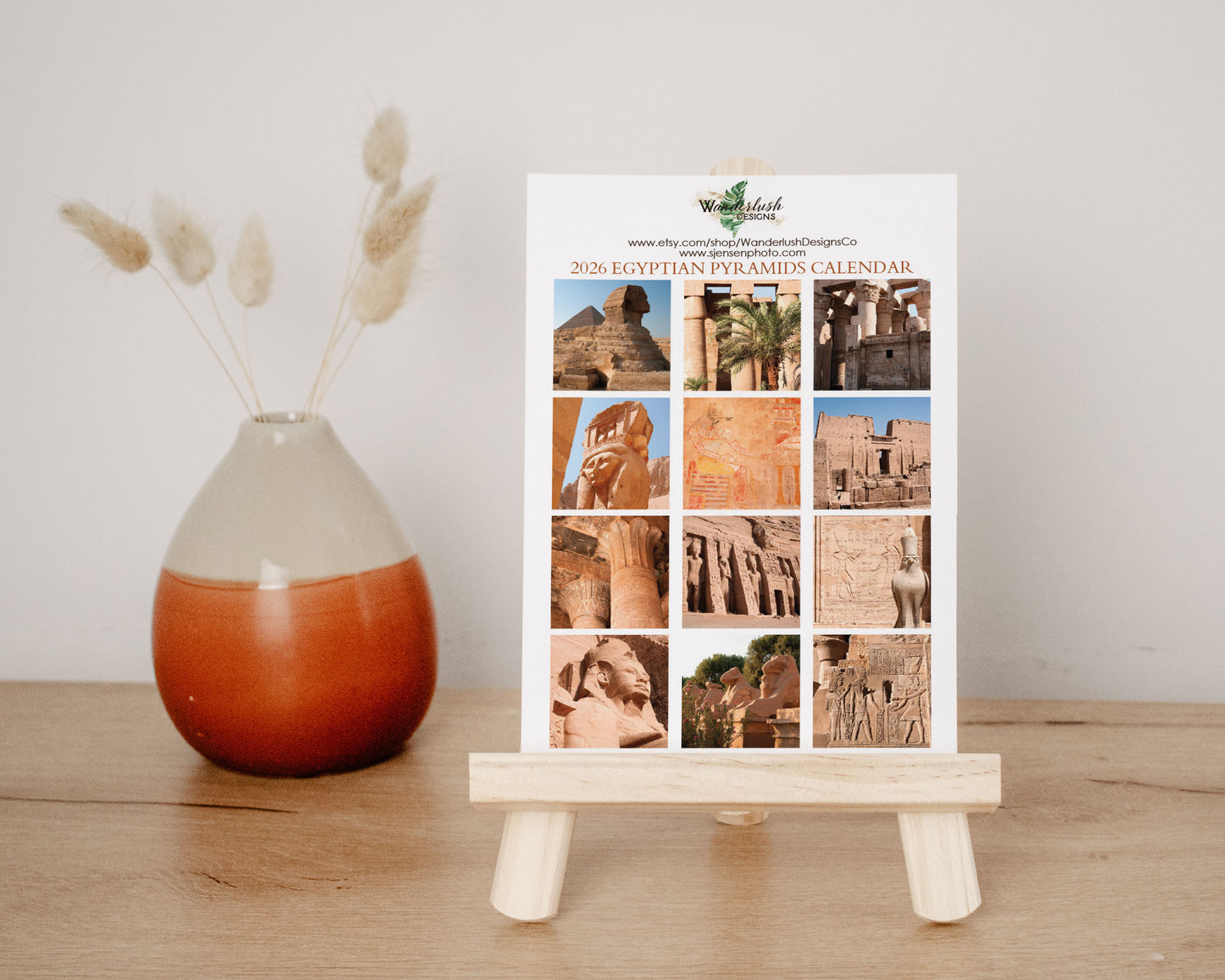 2026 Photo Calendar - Egyptian Pyramids