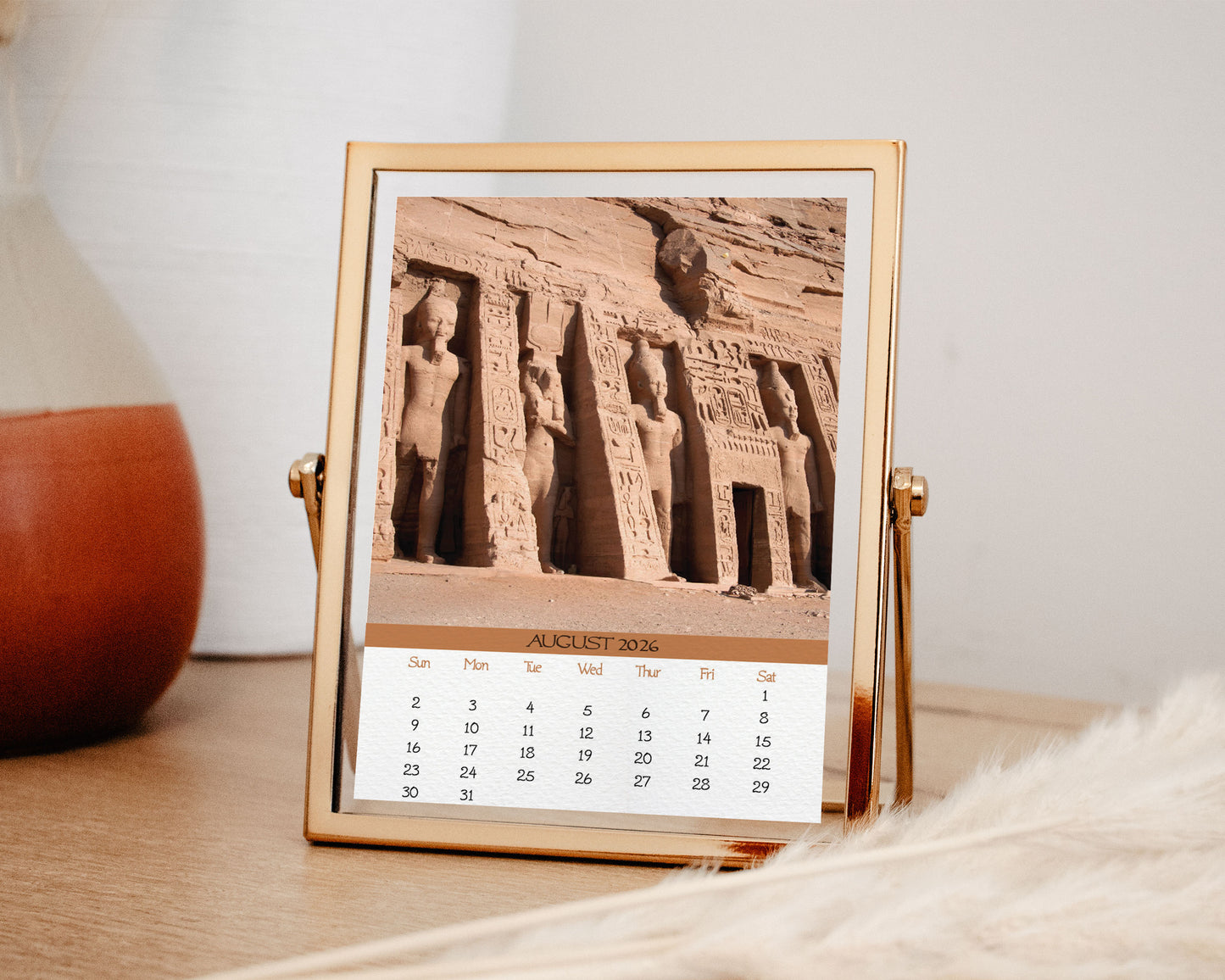 2026 Photo Calendar - Egyptian Pyramids