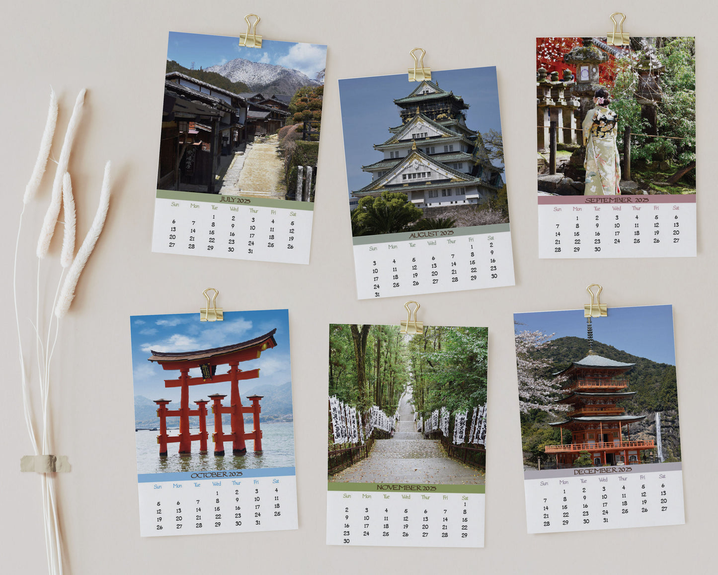 2025 Photo Calendar - Japan