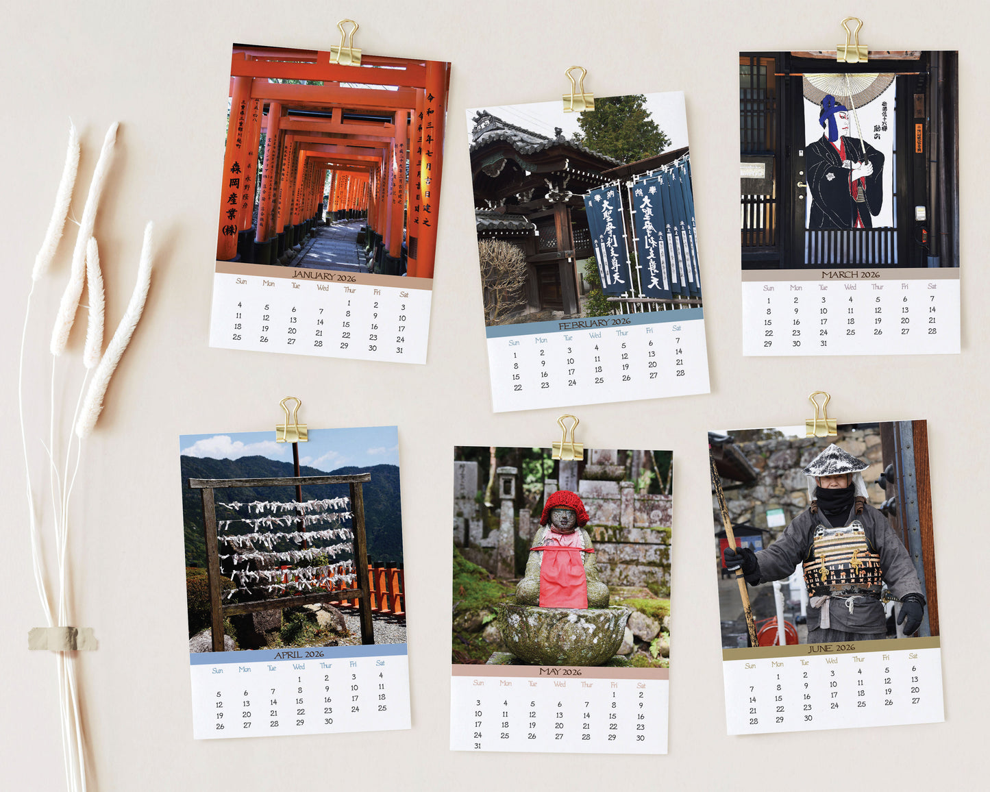 2026 Photo Calendar - Japan