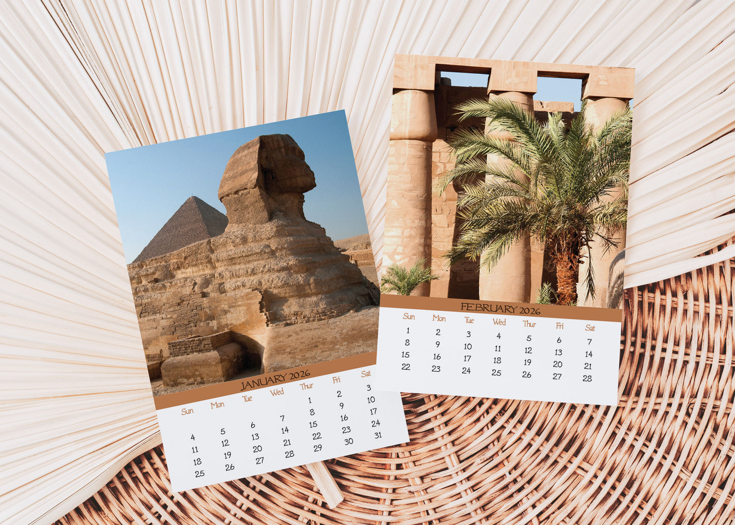 2026 Photo Calendar - Egyptian Pyramids