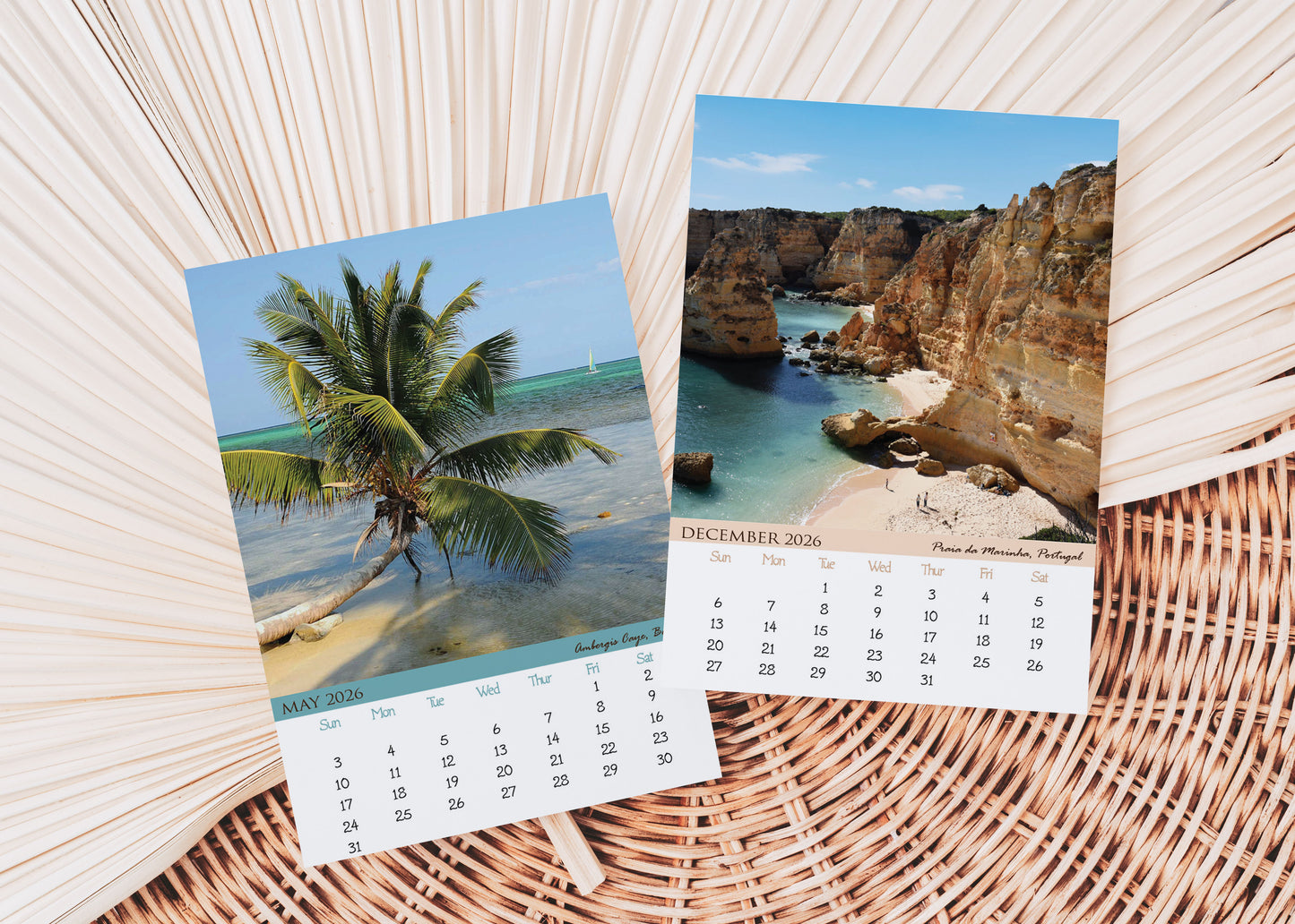2026 Photo Calendar - Beaches