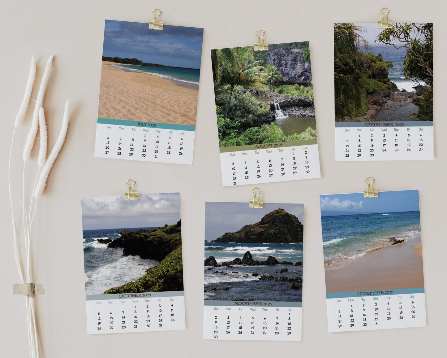 2025 Photo Calendar - Maui