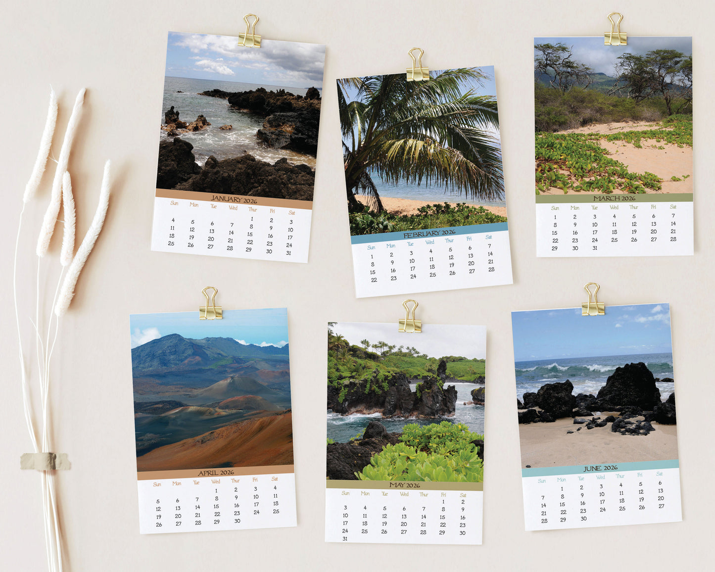 2026 Photo Calendar - Maui