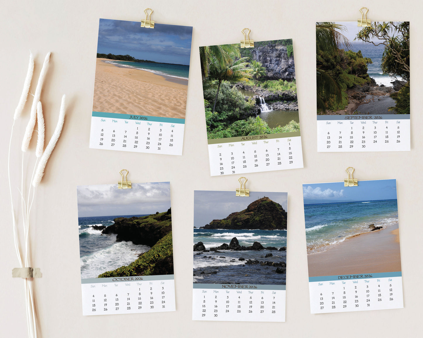 2026 Photo Calendar - Maui