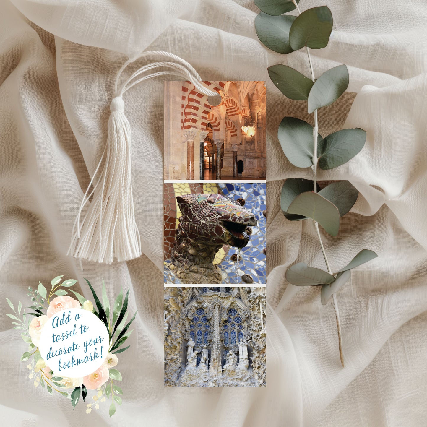 Travel Photo Bookmarks 2x6" - Spain