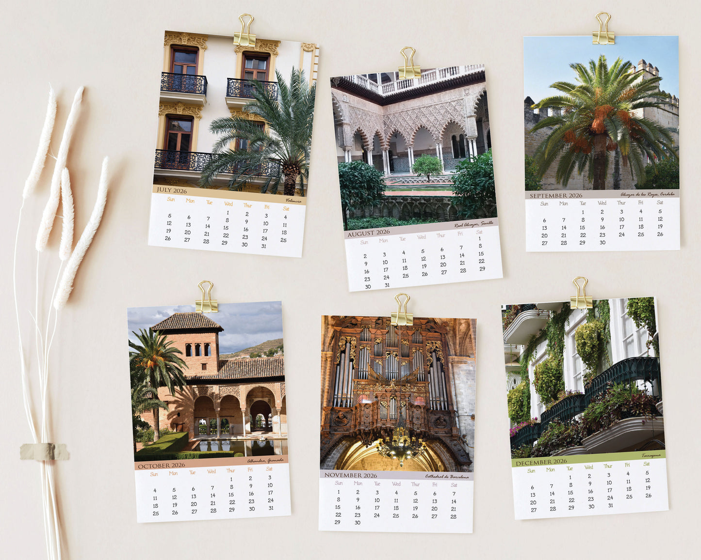 2026 Photo Calendar - Spain