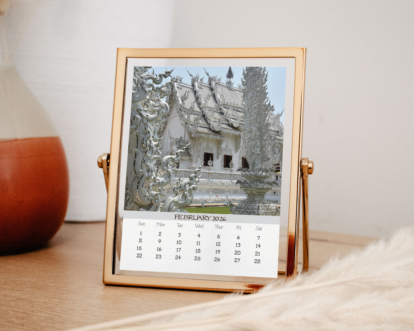 2026 Photo Calendar - Temples of Thailand