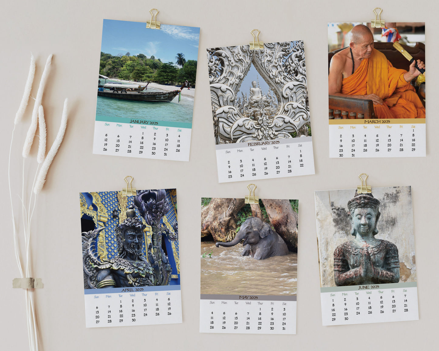 2025 Photo Calendar - Thailand