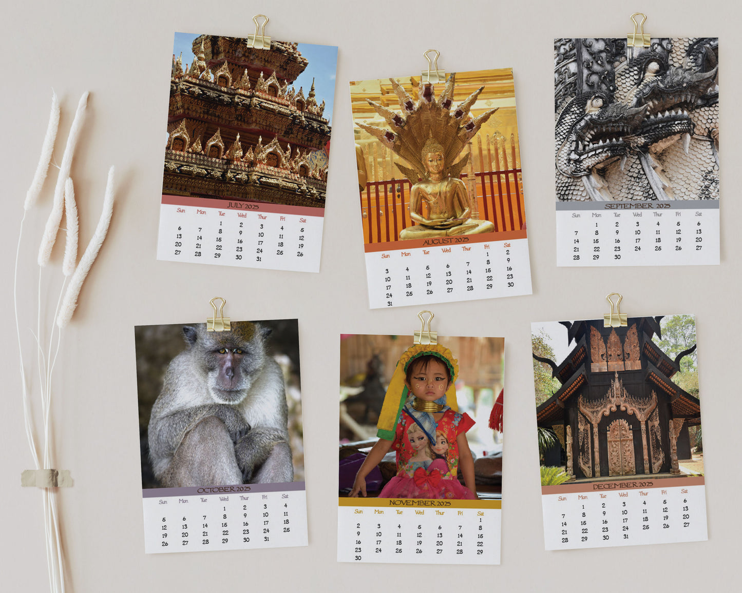 2025 Photo Calendar - Thailand