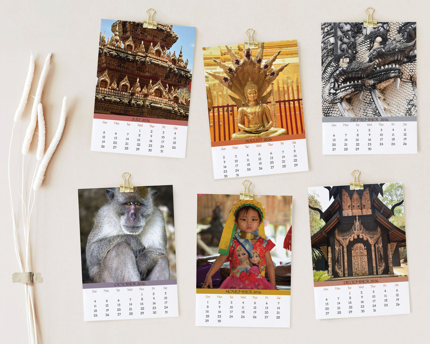 2026 Photo Calendar - Thailand