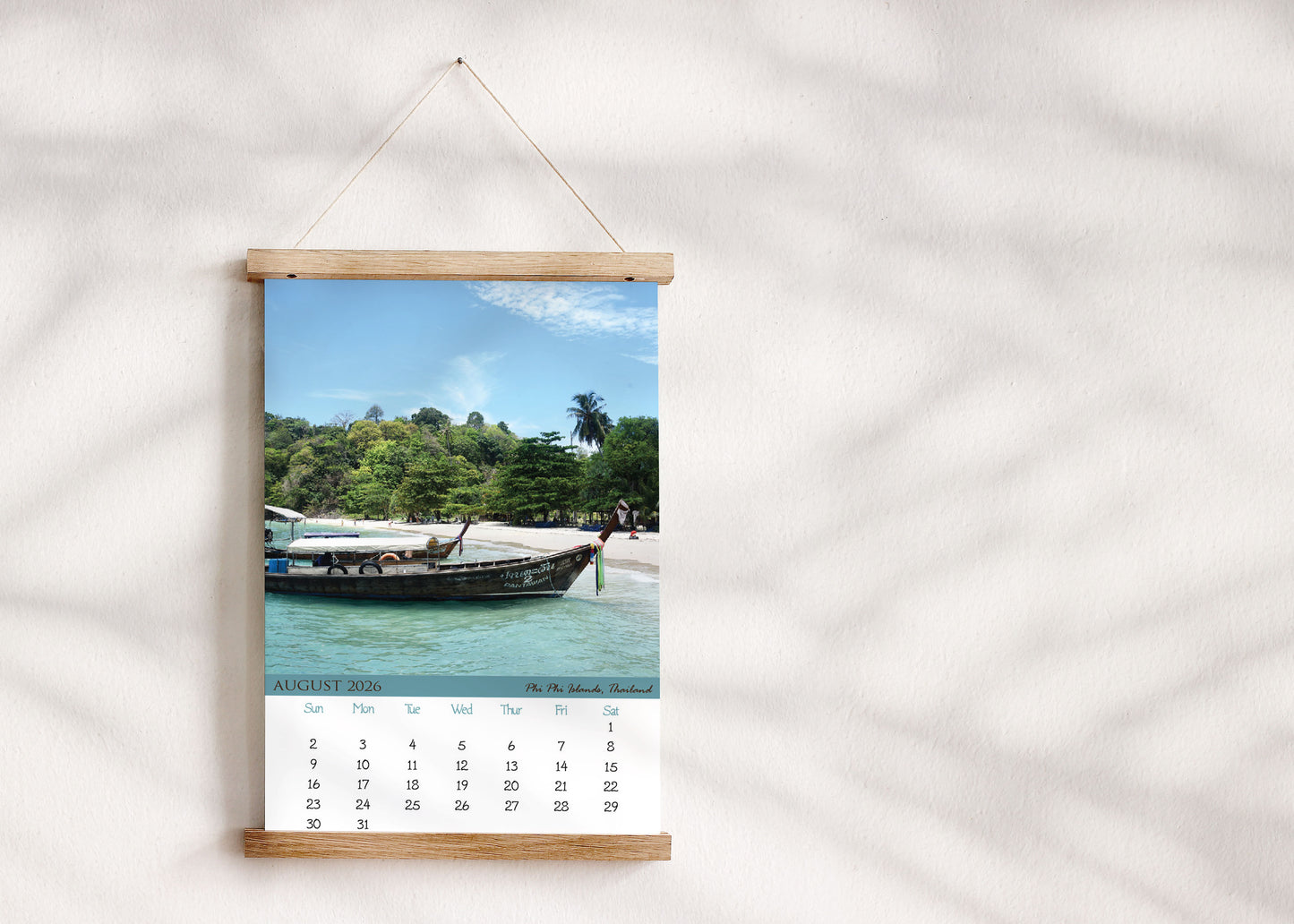 2026 Photo Calendar - Beaches