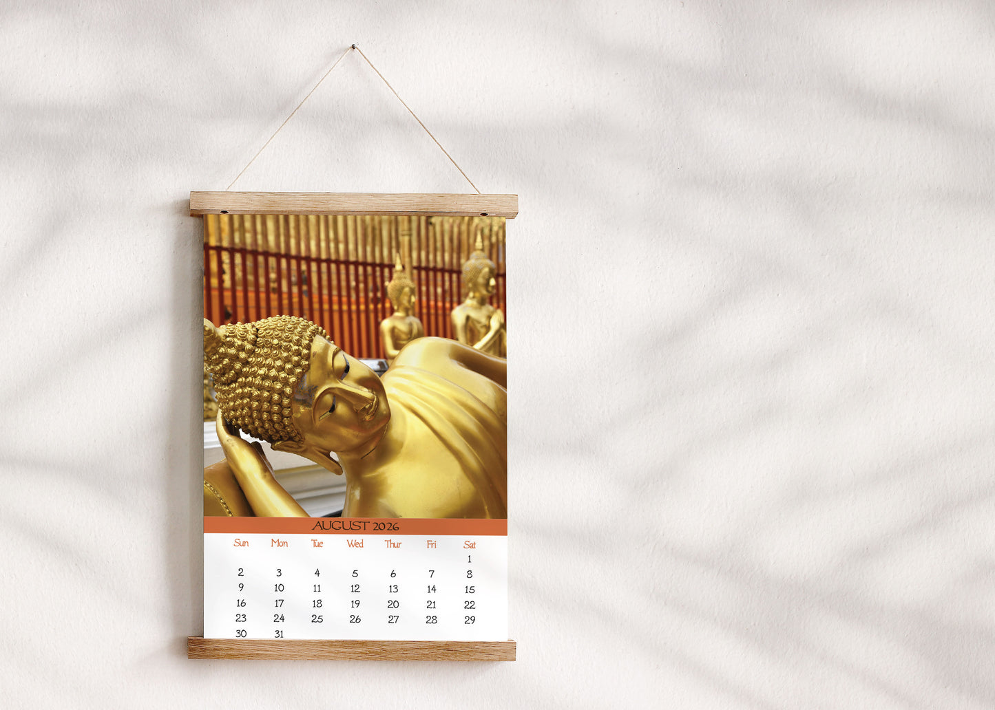 2026 Photo Calendar - Temples of Thailand