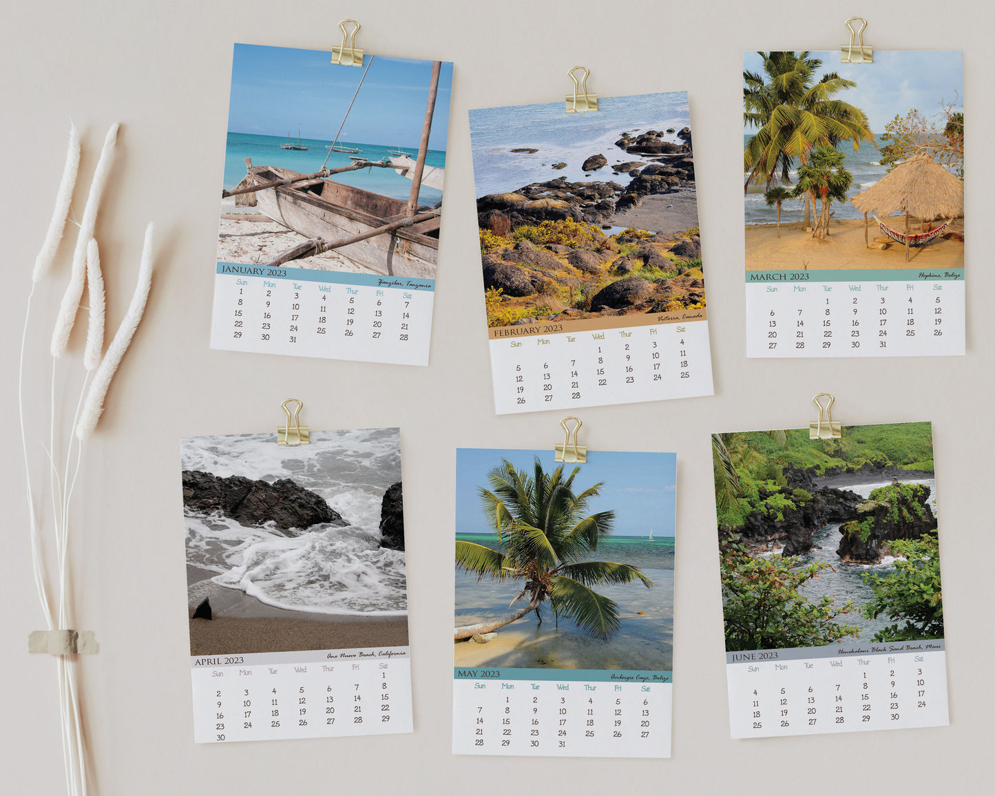 2023 Photo Calendar - Beaches