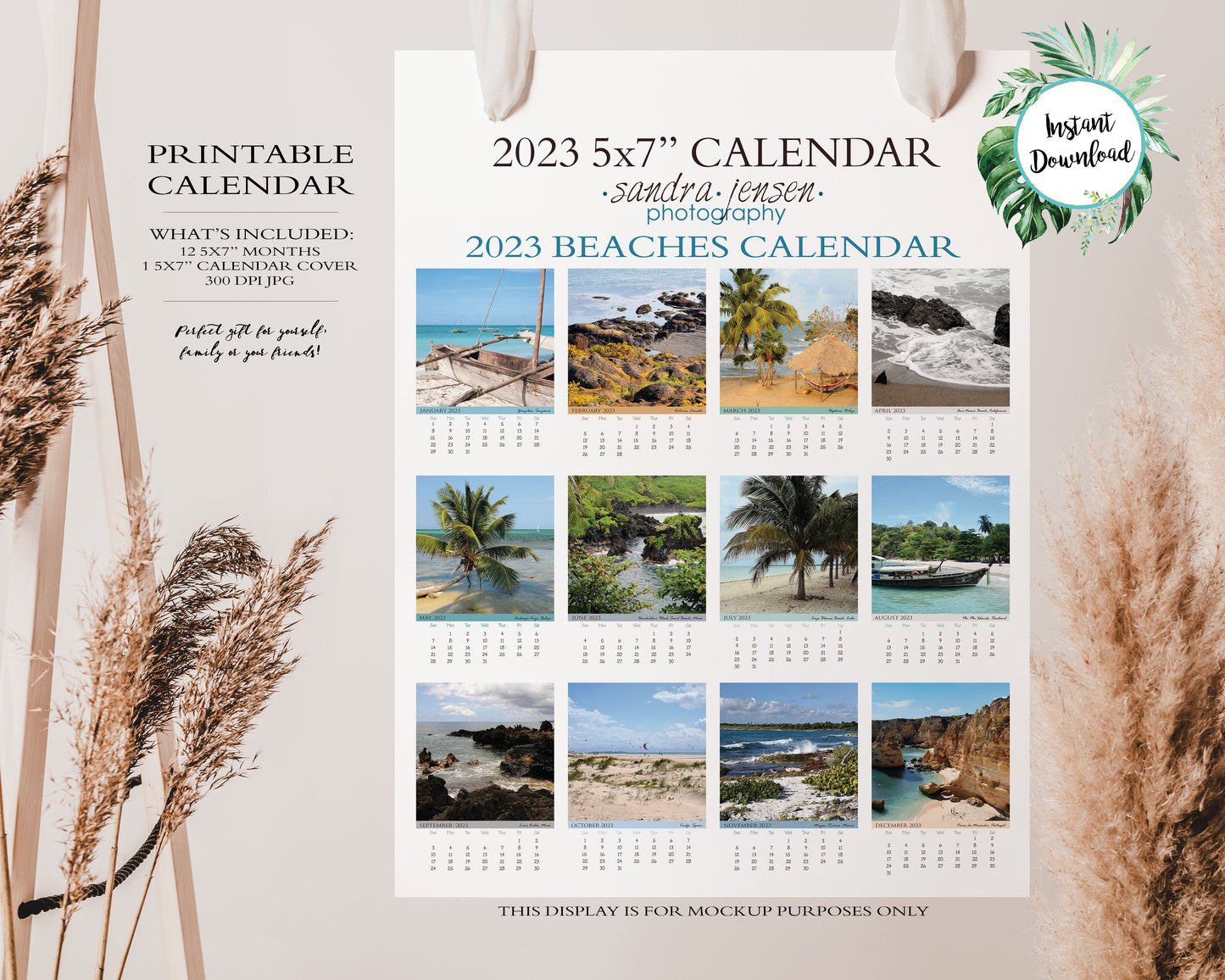 2023 Photo Calendar - Beaches