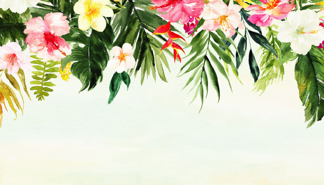 Digital Tropical Floral Watercolor Beach Destination Wedding Place cards - 'TROPICAL LUSH"