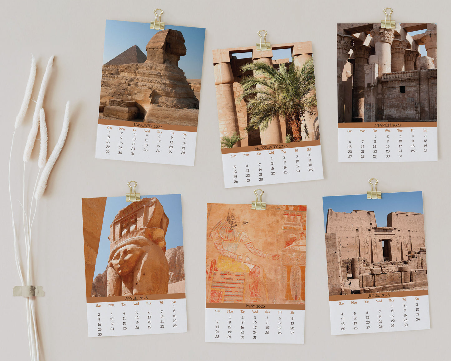 2023 Photo Calendar - Egyptian Pyramids