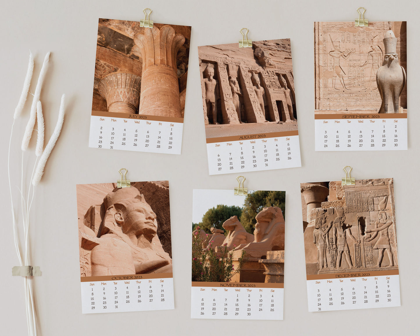 2023 Photo Calendar - Egyptian Pyramids