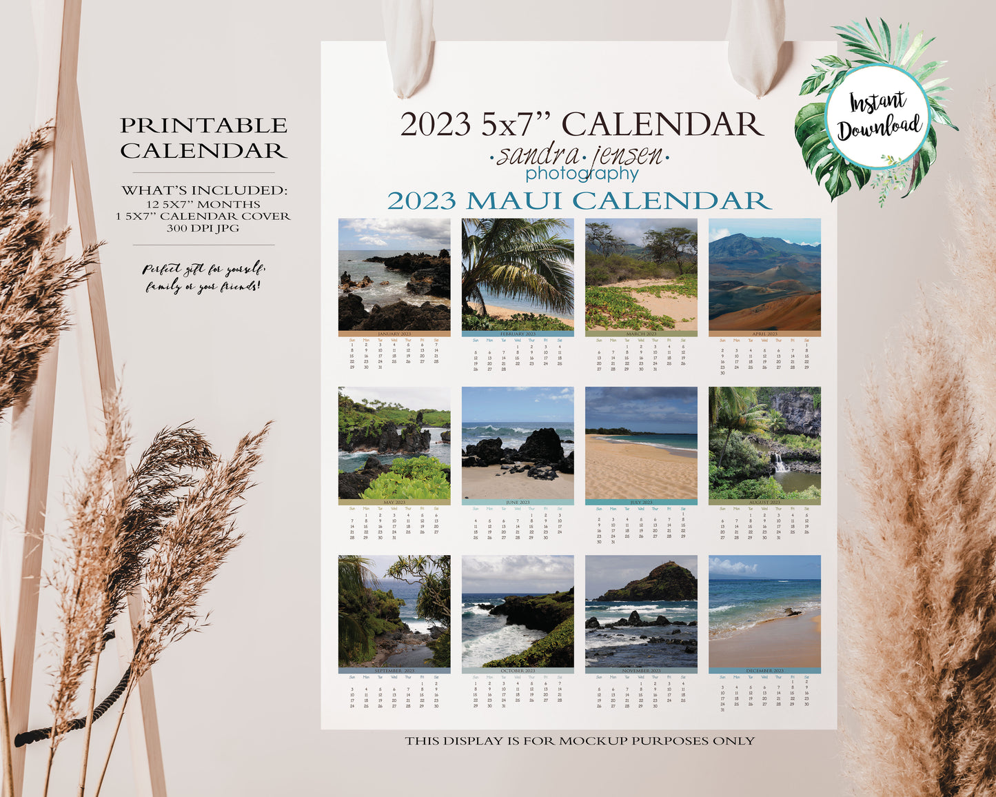 2023 Photo Calendar - Maui