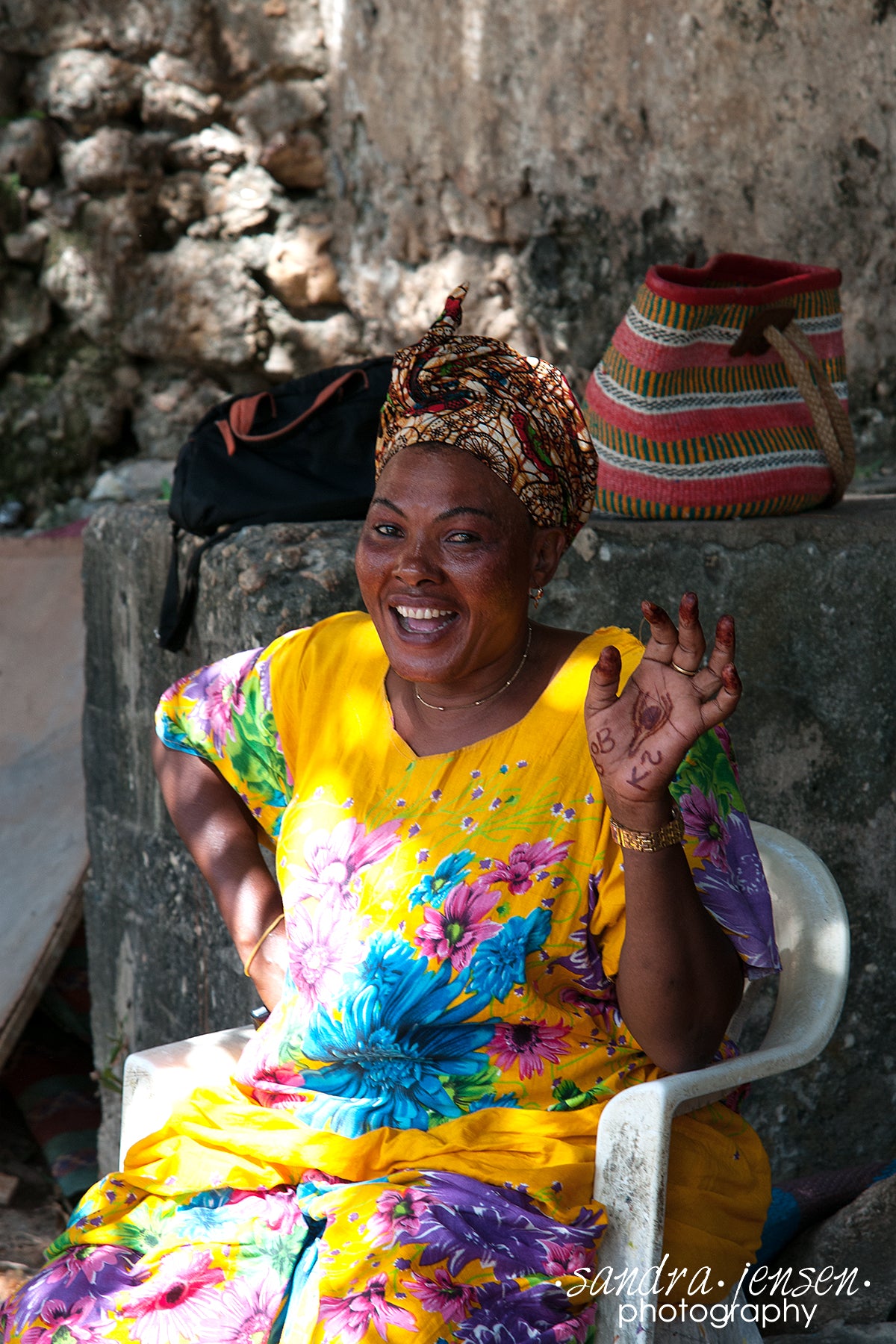 Print - Zanzibar, Tanzania - Woman Vendor in Market