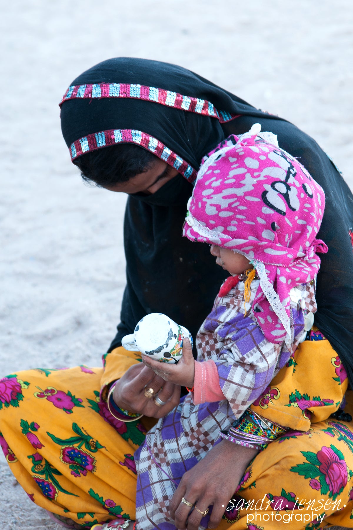 Print - Egypt - Bedouin Mother and Child