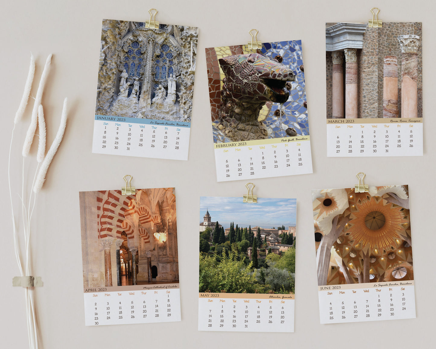 2023 Photo Calendar - Spain