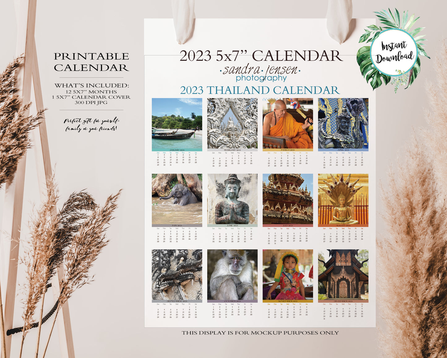 2023 Photo Calendar - Thailand