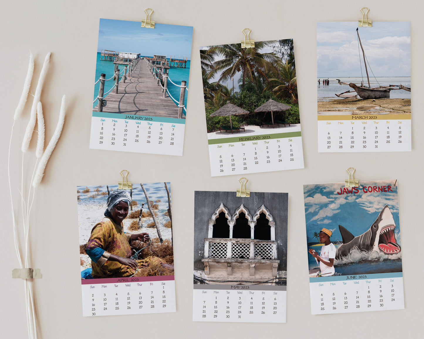 2023 Photo Calendar - Zanzibar, Tanzania, Africa