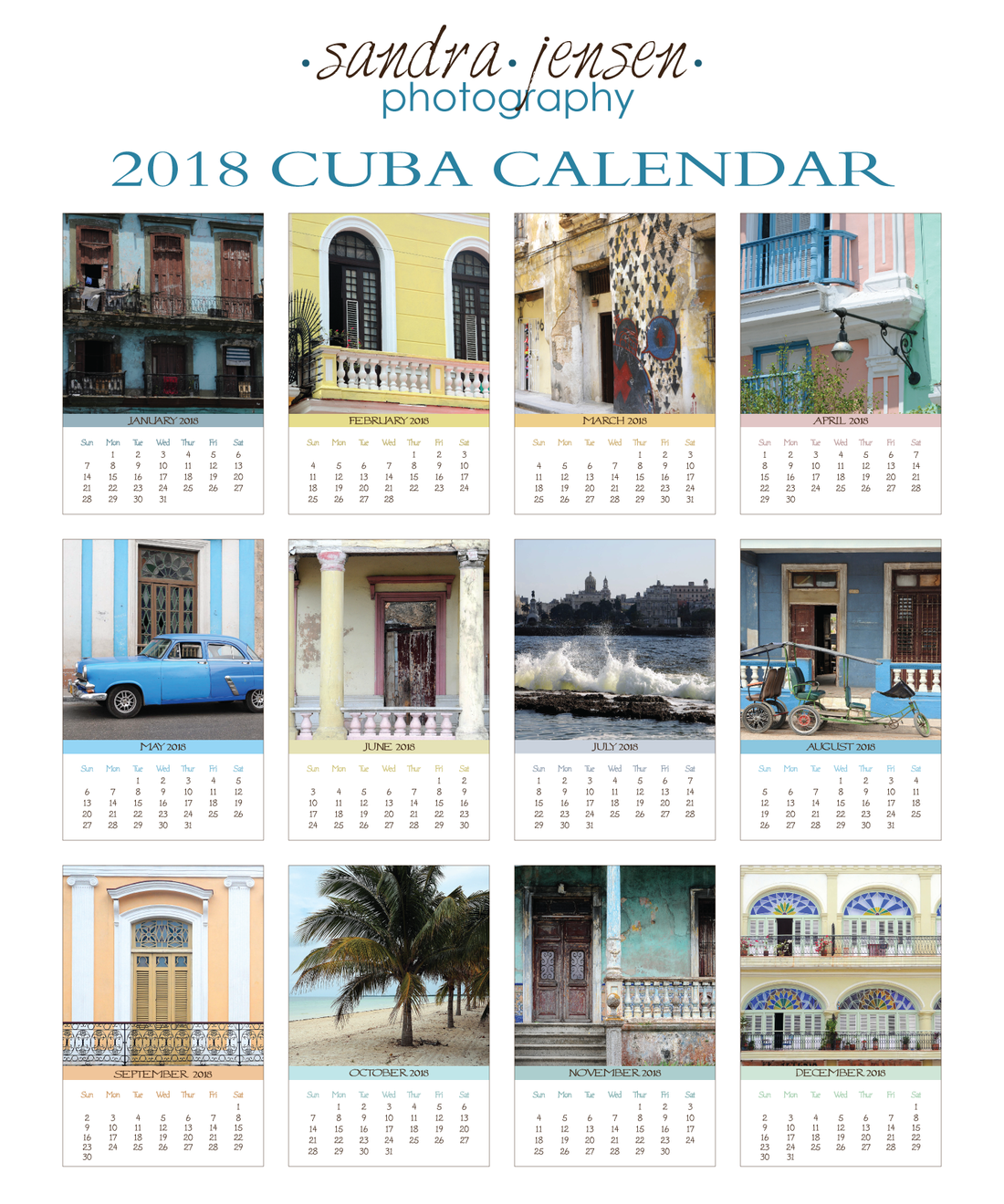 2018 4x6" Photo Calendars have arrived!