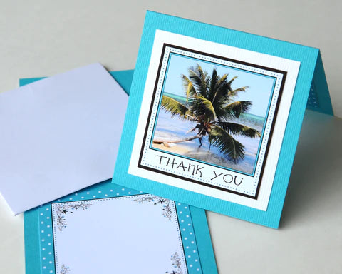Belize Beach Thank You Cards - 3x3"
