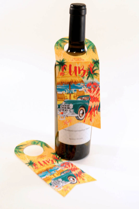 CUBA WINE BOTTLE TAG