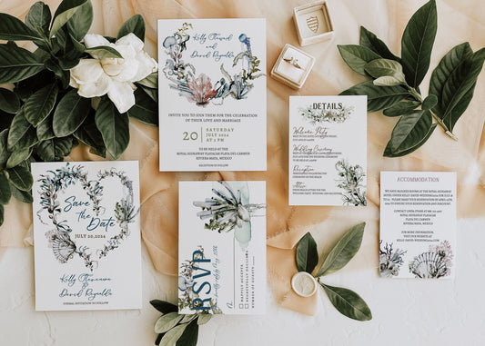 "Under the Sea" Digital Invitation Suite and Accessories