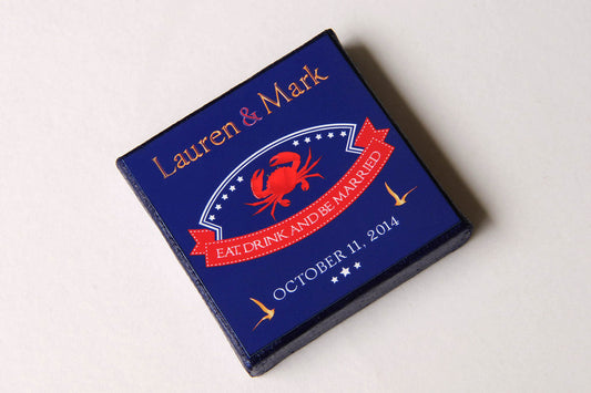 Wedding Favour Gift 2x2" Mini Canvas Magnets