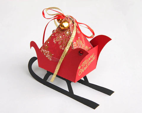 Christmas Sleigh Gift or Favour Box