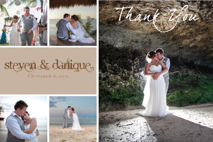 Customized Wedding Photo Thank You Postcards!