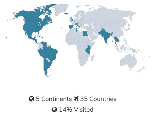 ﻿Countries I've Traveled