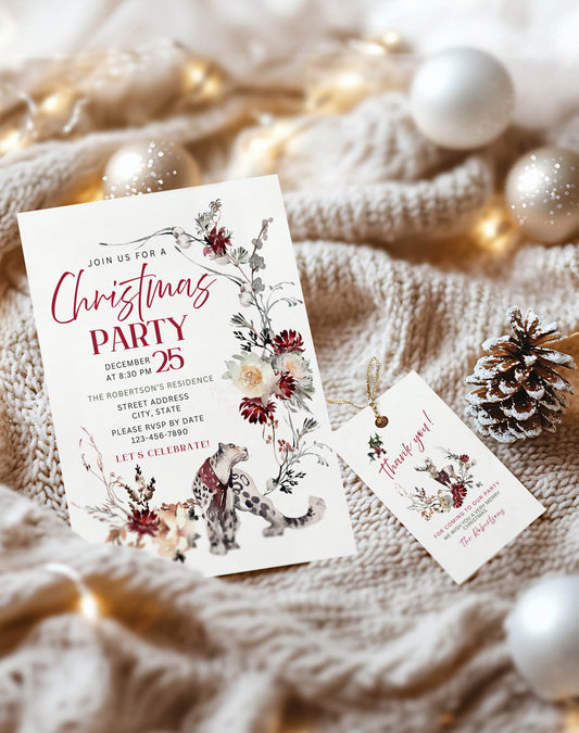 NEW! Christmas Gift Tags and Christmas Party Invitations