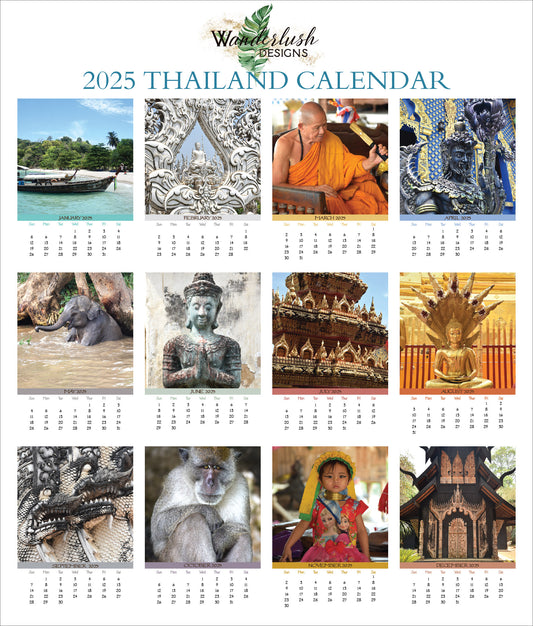 2025 Photo Calendar - Thailand
